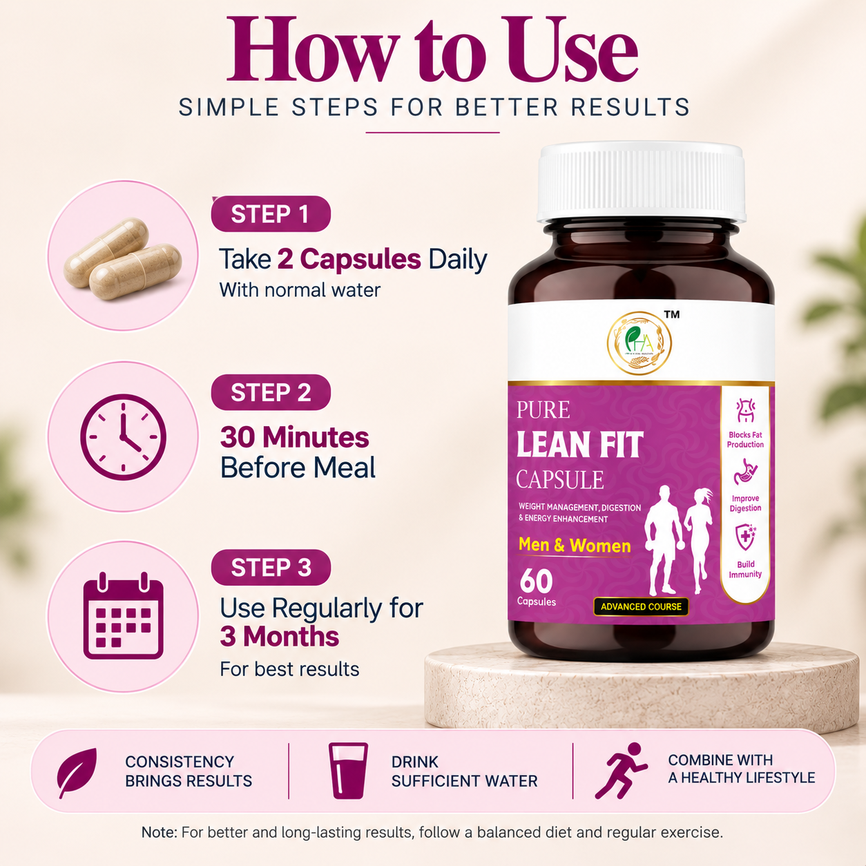 Pure Lean Fit Capsule: Advanced Weight Management Formula