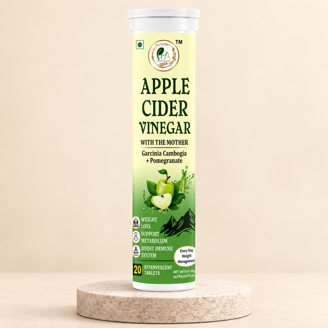 Pure Apple Cider Vinegar Effervescent Tablets