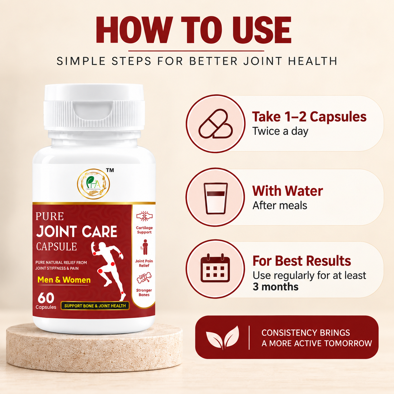 Pure Joint Care Capsule: Herbal Support for Joint Pain & Flexibility